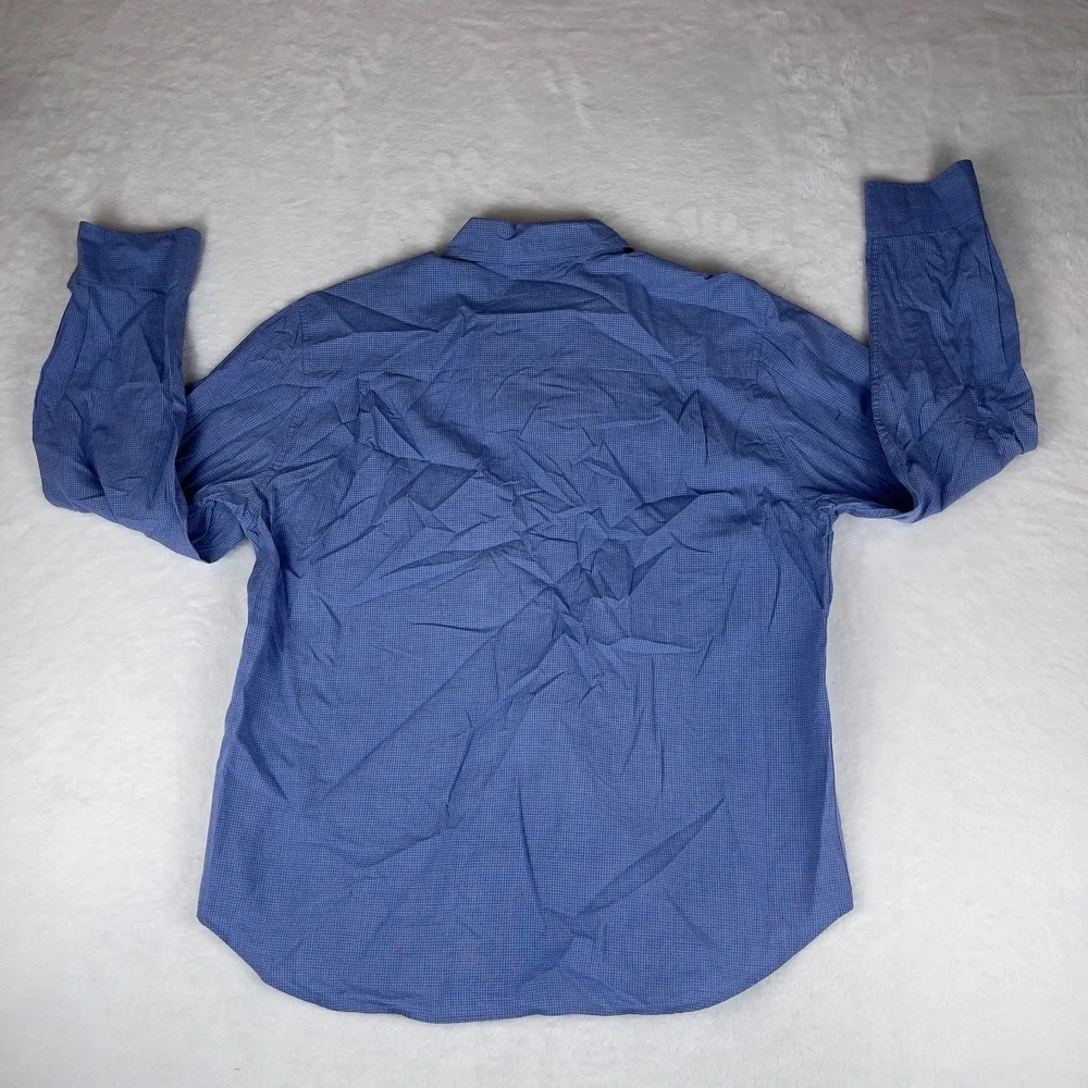 Banana Republic‎ Button Up Shirt Mens Medium Blue Long Sleeve Collar Classic Fit